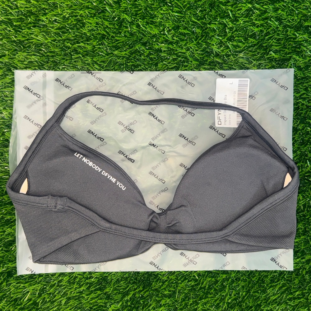 Dfyne impact sports bra shark gray large - Picture 2 of 4